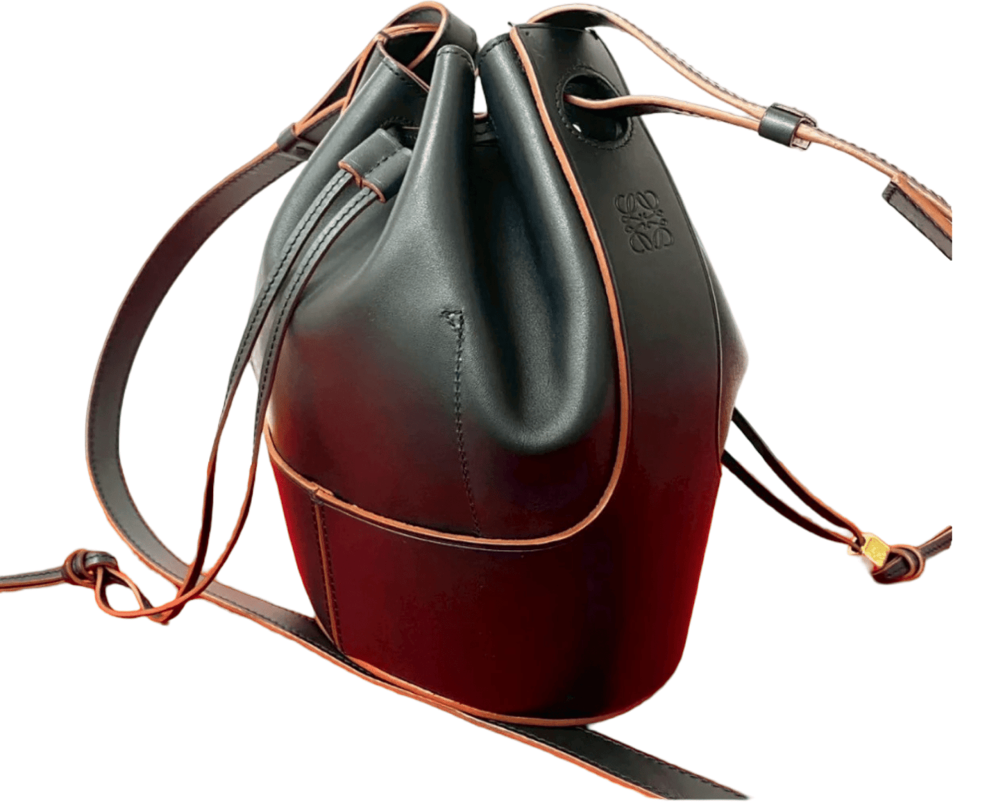 LOEWE – Balloon Bag Medium in Black Leather – Jonathan Anderson – Introduced 2020 – Made in Spain – 100% Authentic Pre - Owned - LLUXE.CA