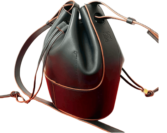 LOEWE – Balloon Bag Medium in Black Leather – Jonathan Anderson – Introduced 2020 – Made in Spain – 100% Authentic Pre - Owned - LLUXE.CA