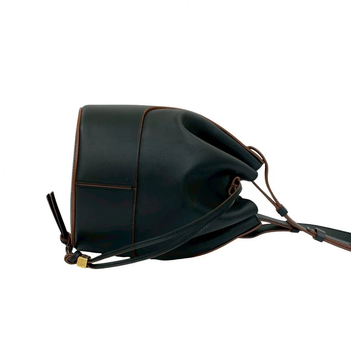LOEWE – Balloon Bag Medium in Black Leather – Jonathan Anderson – Introduced 2020 – Made in Spain – 100% Authentic Pre - Owned - LLUXE.CA