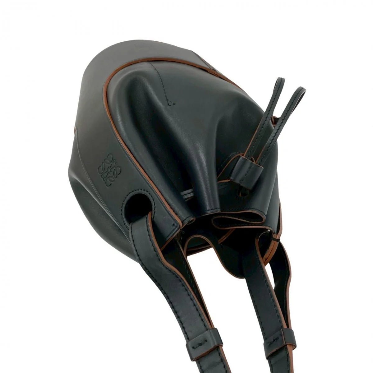 LOEWE – Balloon Bag Medium in Black Leather – Jonathan Anderson – Introduced 2020 – Made in Spain – 100% Authentic Pre - Owned - LLUXE.CA