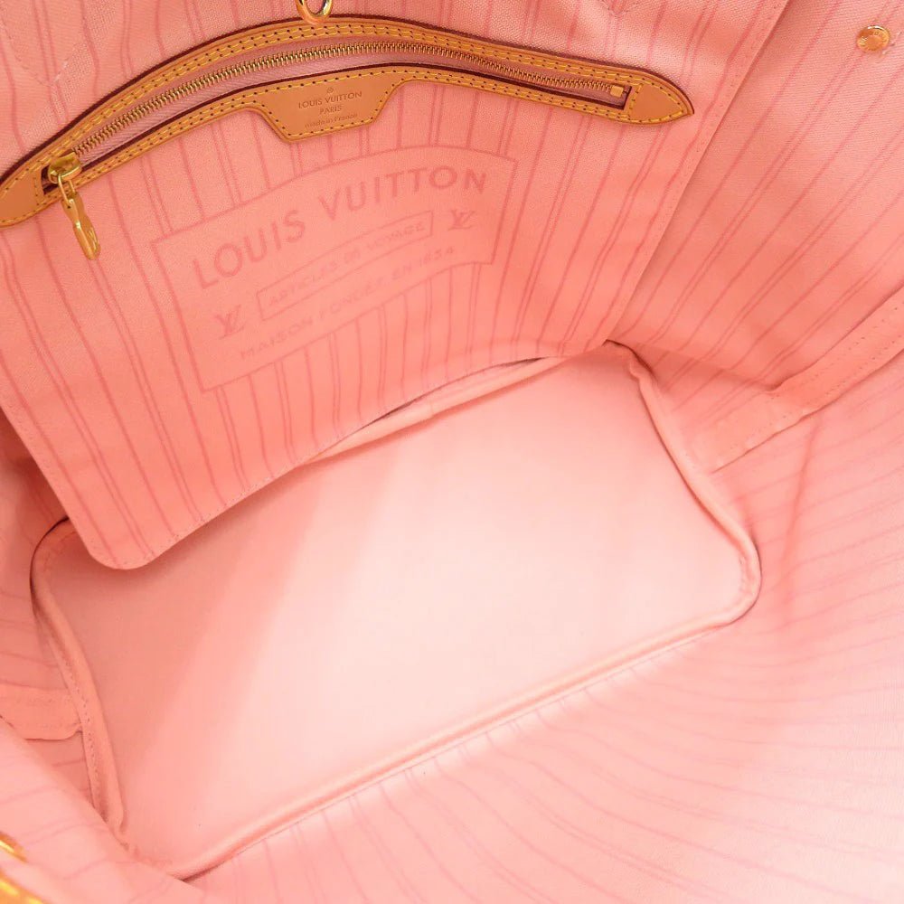 LOUIS VUITTON – Neverfull Tote Bag – Model No. N41605 100% Authentic (Genuine) Canvas colour Rose Valerie Damier Azur Item No.6K0261IP6A4 - LLUXE.CA