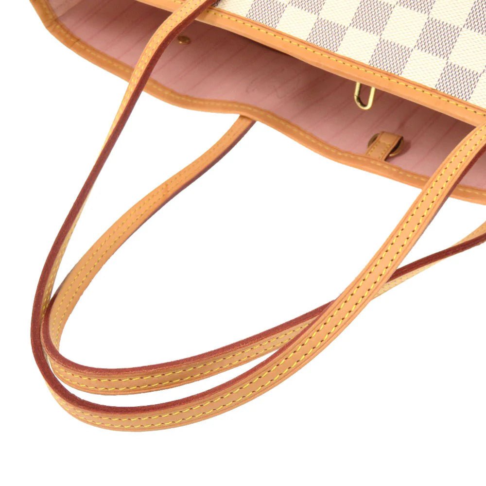LOUIS VUITTON – Neverfull Tote Bag – Model No. N41605 100% Authentic (Genuine) Canvas colour Rose Valerie Damier Azur Item No.6K0261IP6A4 - LLUXE.CA