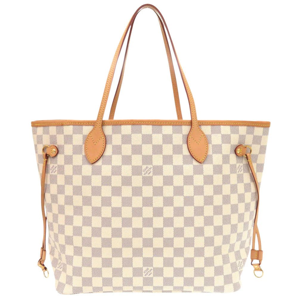 LOUIS VUITTON – Neverfull Tote Bag – Model No. N41605 100% Authentic (Genuine) Canvas colour Rose Valerie Damier Azur Item No.6K0261IP6A4 - LLUXE.CA