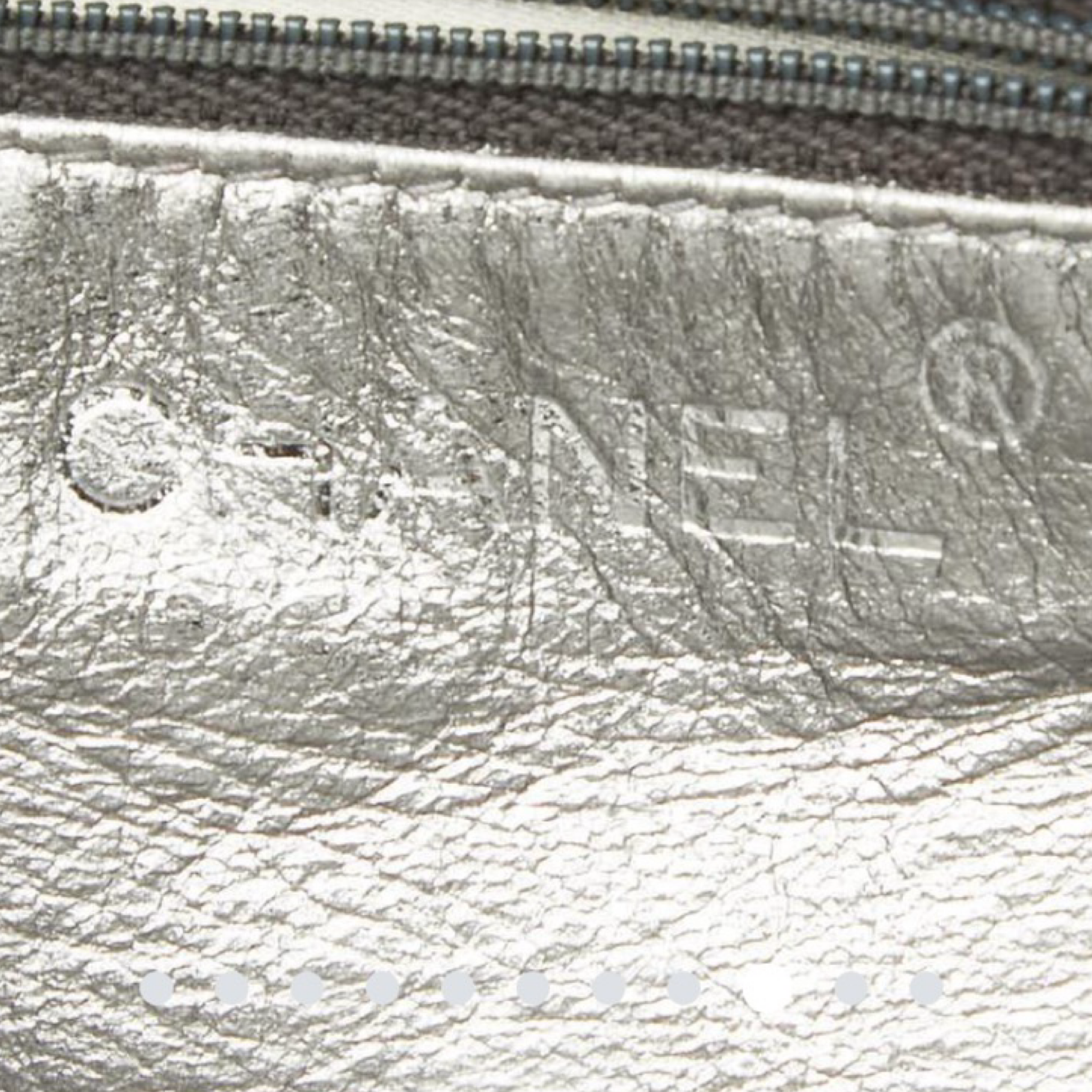 Chanel Coco Mark Matelassé Lambskin Chain Silver Shoulder Bag Previously Owned Authentic | *Editors Choice*
