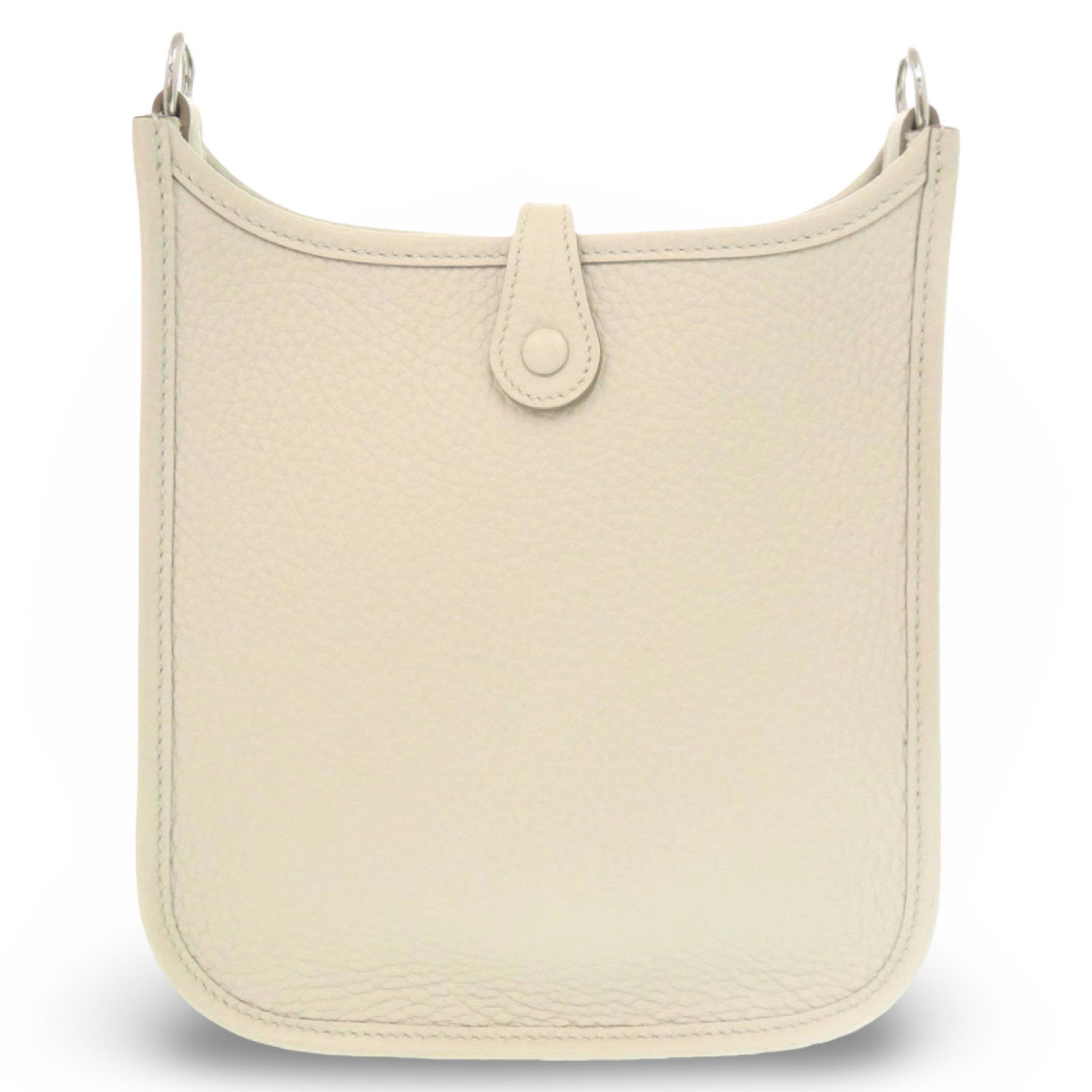 Hermès Evelyne TPM Taurillon Clemence Beton Silver Hardware 2025 Previously Owned Like New Authentic
