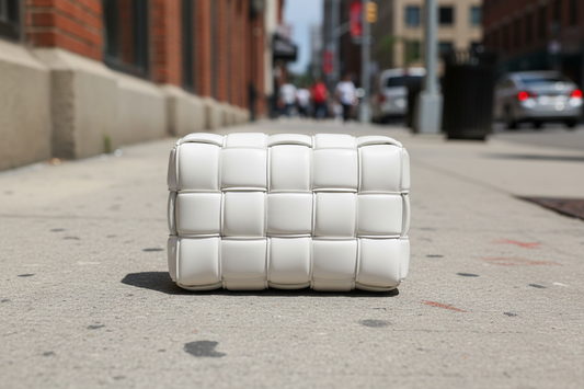 Bottega Veneta Padded Cassette Shoulder Bag Chalk Lambskin Gold Hardware – Pre -Owned -Excellent Condition | L’LUXE Authentic’s