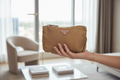 Prada Tessuto Pouch Previously Owned Authentic