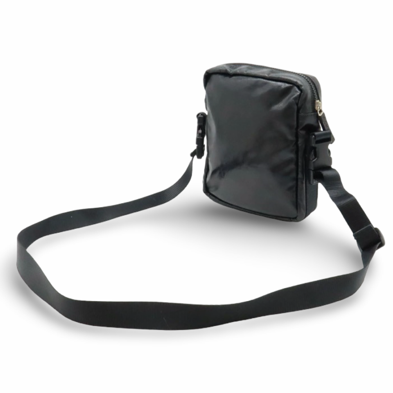 CHANEL Sport Line Black Coated Canvas Crossbody Bag Authentic Previously Owned / Unisex