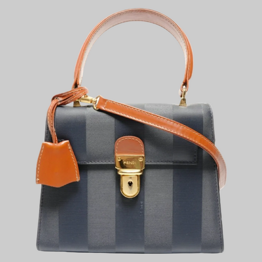 Fendi Pequin 2-way Handbag - Previously Owned | Good Condition | L’LUXE Authentic’s