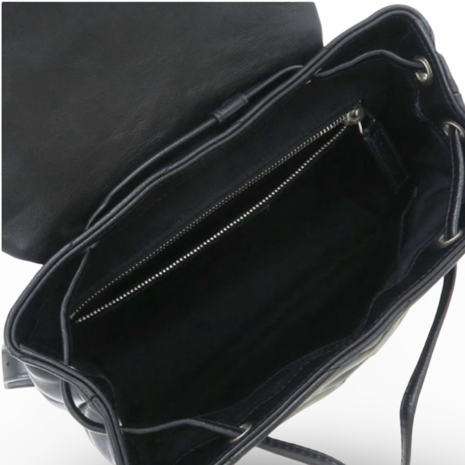 SAINT LAURENT Loulou Small Black Leather Backpack | Pre-Owned Authentic