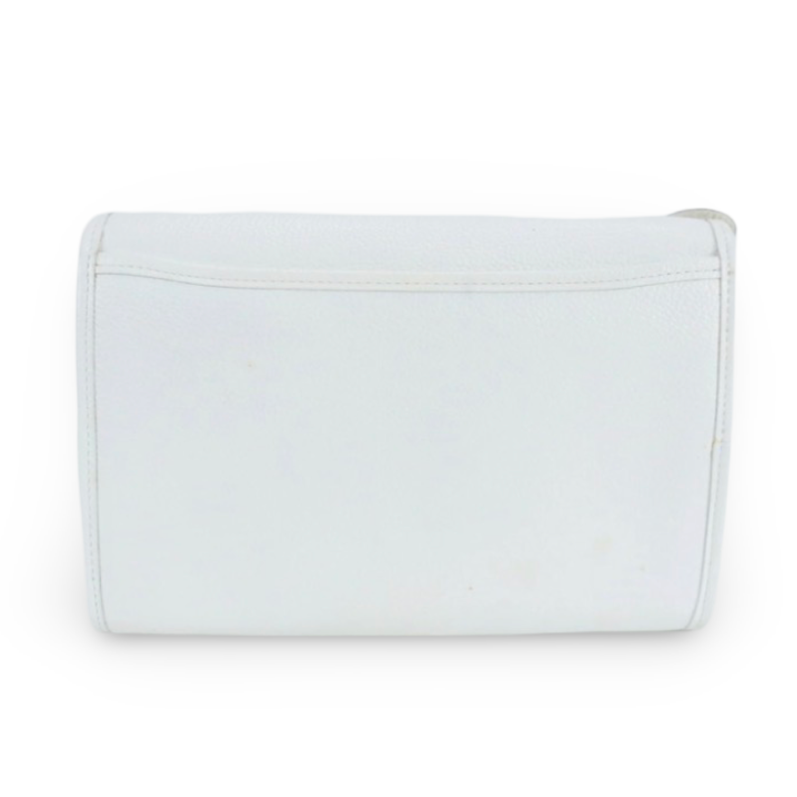 Vintage Yves Saint Laurent YSL Logo Plate White Leather Envelope Crossbody Bag – Authentic Previously Owned