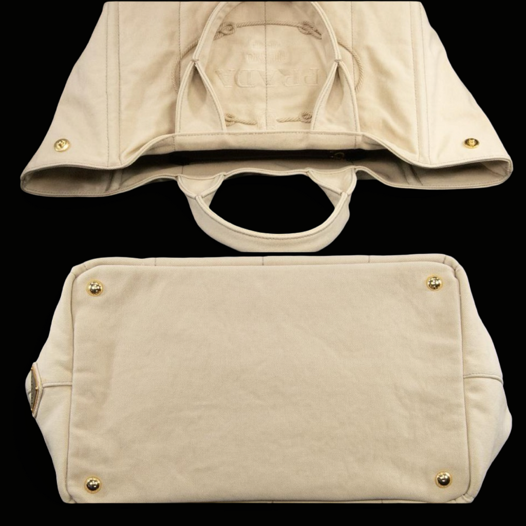 Prada Canapa Delave Tote Bag Pre-Owned Authentic