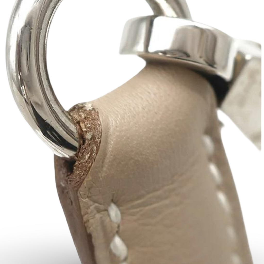 Hermès Kelly 32 Gillies Veau Swift Argile Leather Silver Hardware Previously Owned Authentic