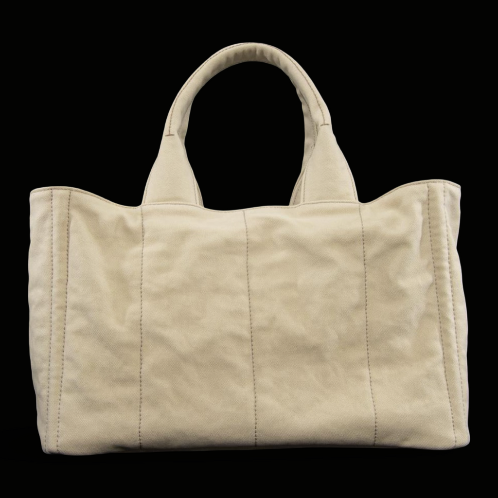 Prada Canapa Delave Tote Bag Pre-Owned Authentic
