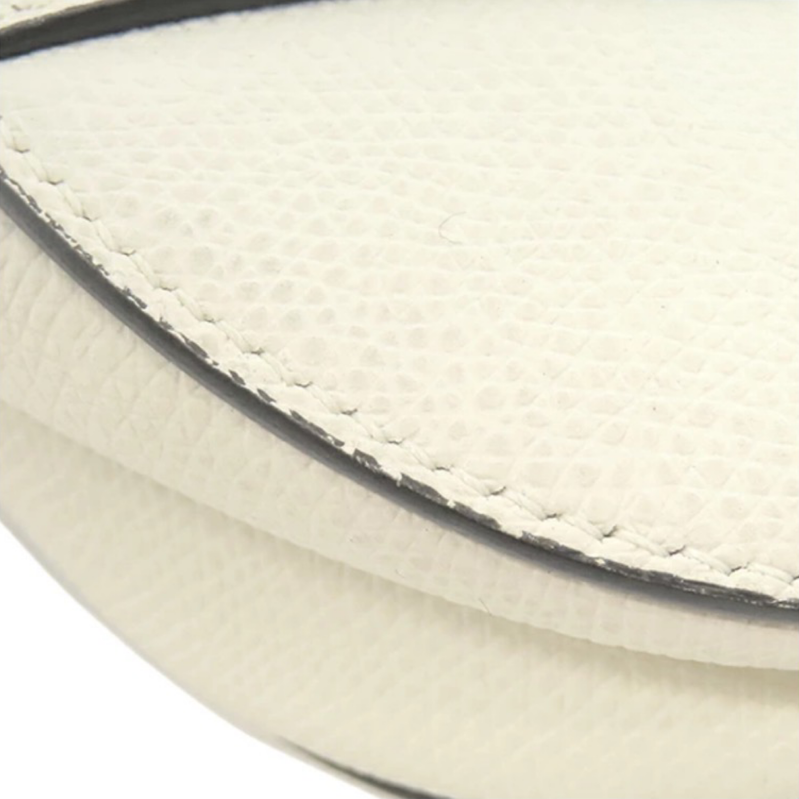 Christian Dior Mini Saddle Bag White Leather Gold Hardware | Authentic Previously Owned
