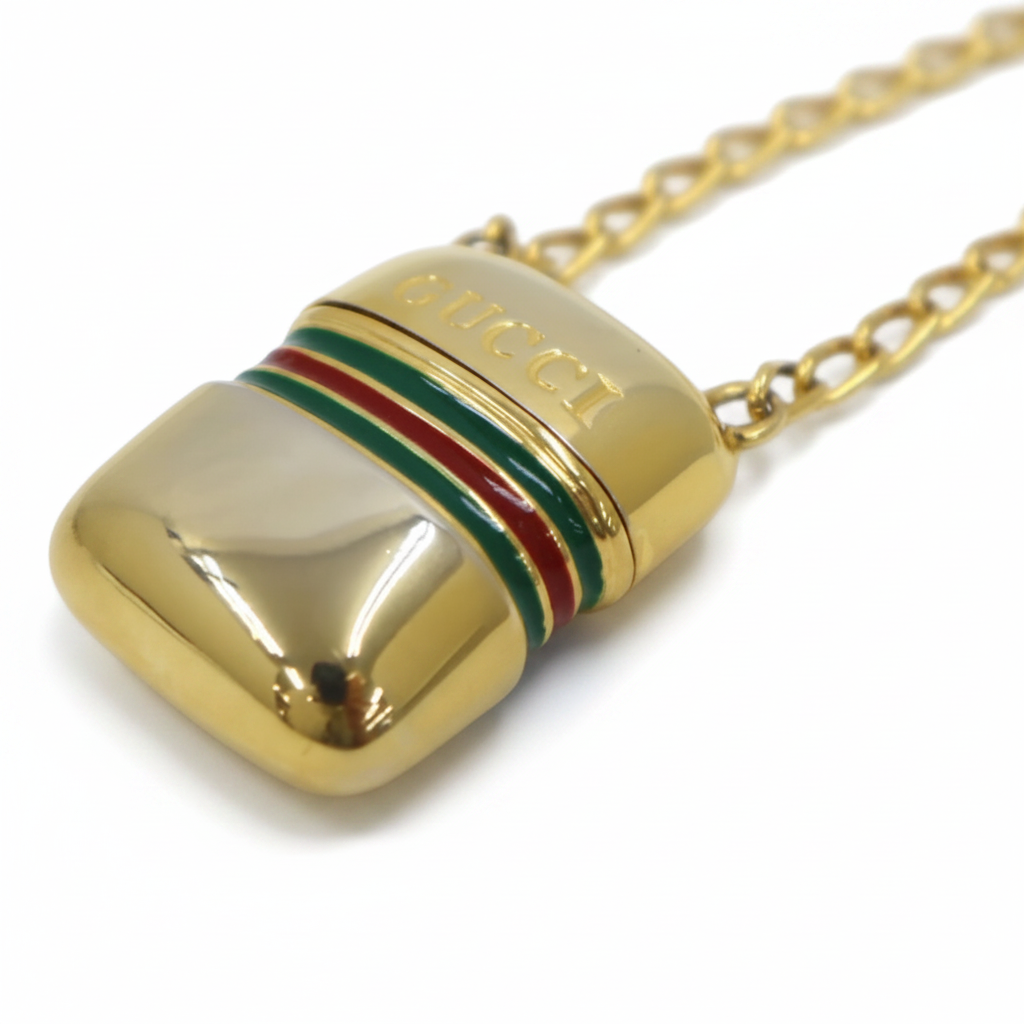 GUCCI Gold-Tone Pendant Necklace | Previously Owned Authentic
