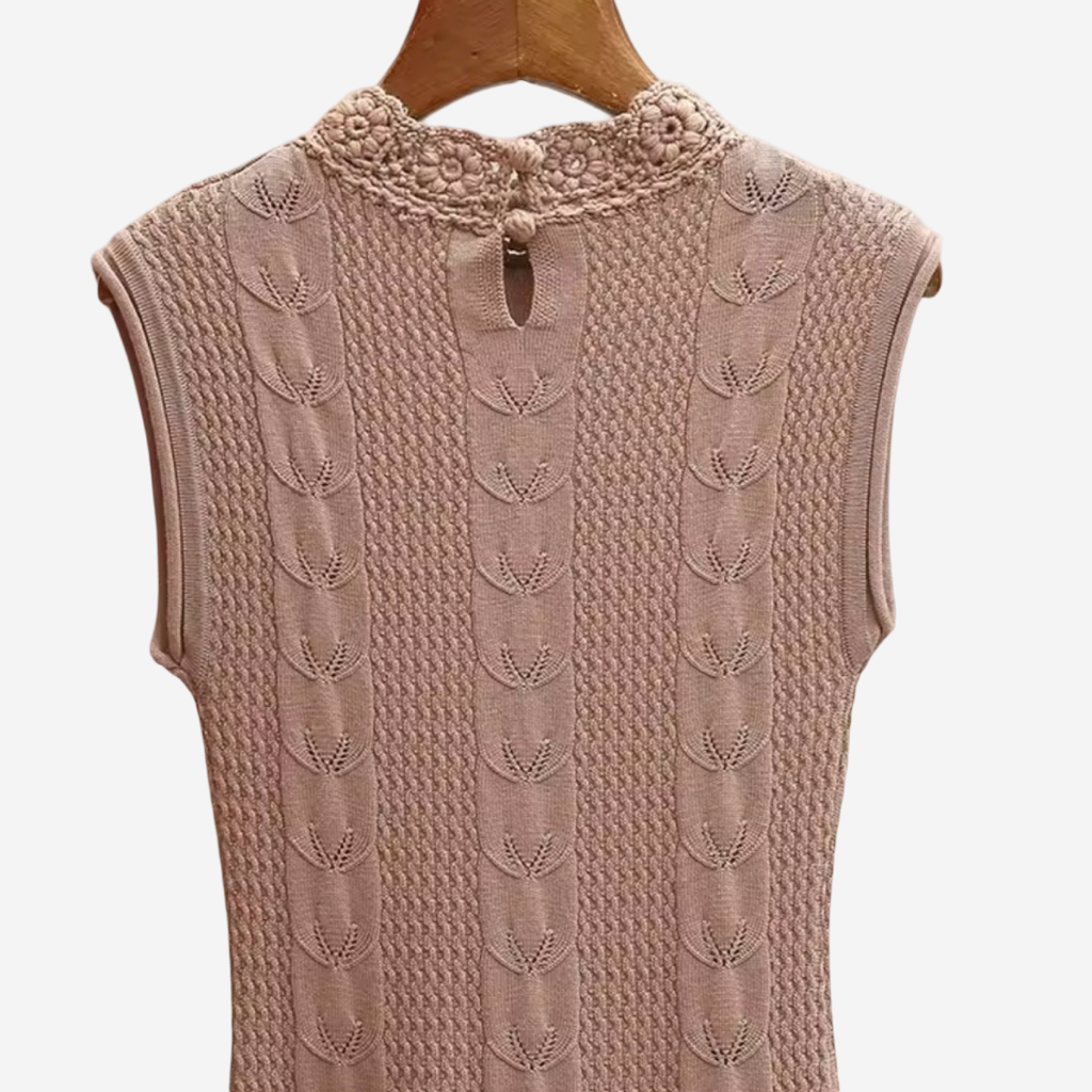 Knit & Ruffle Layered Midi Dress