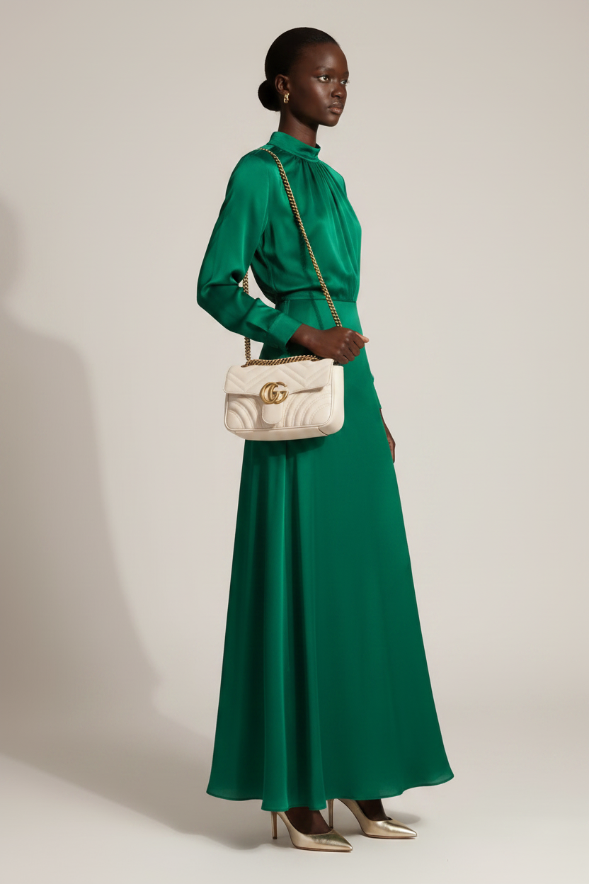 Gucci GG Marmont Leather Chain Shoulder Bag Authentic Previously Owned