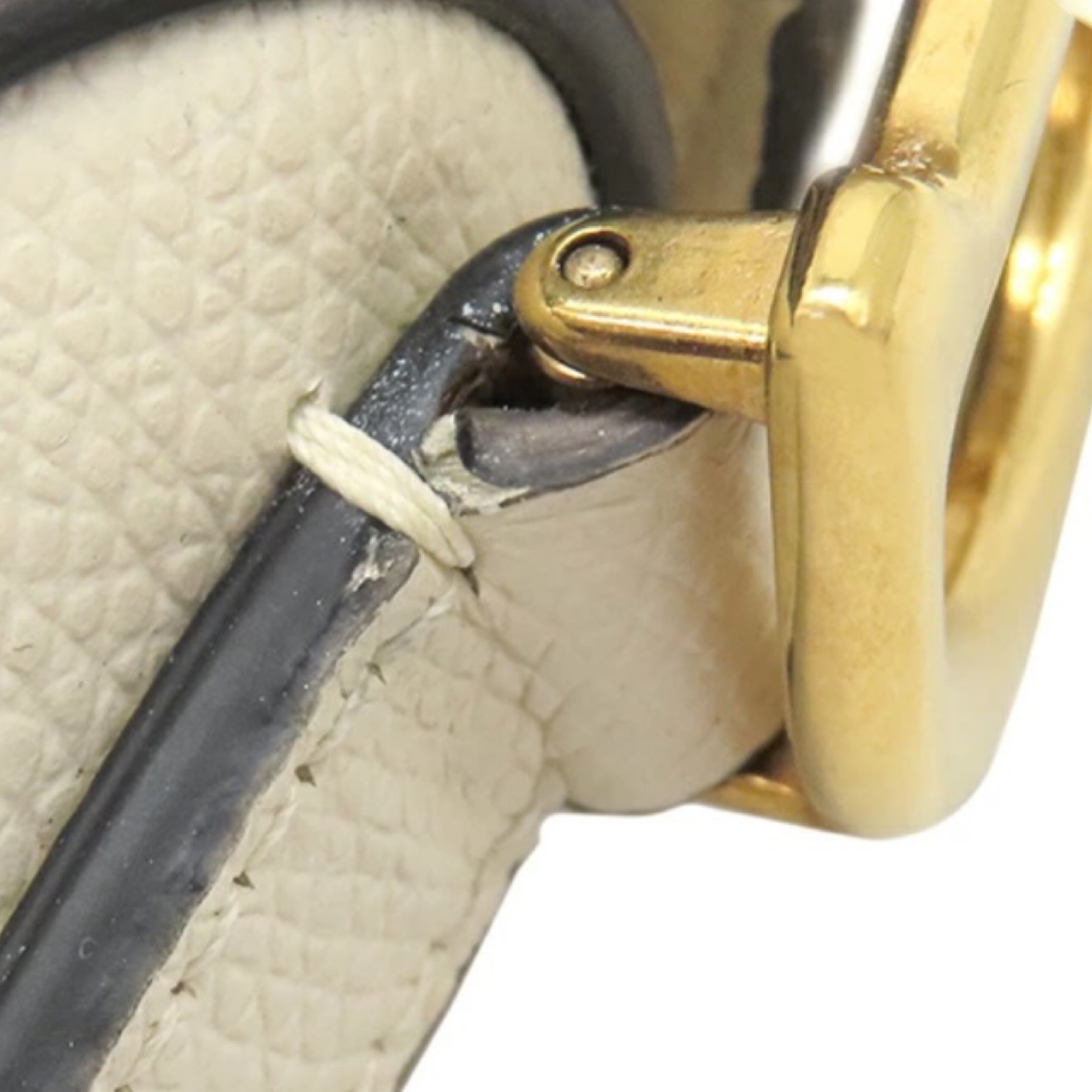 Christian Dior Mini Saddle Bag White Leather Gold Hardware | Authentic Previously Owned