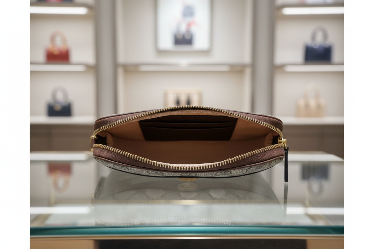 GUCCI – GG Supreme Mini Ophidia Crossbody – Brown Canvas & Leather – 2022