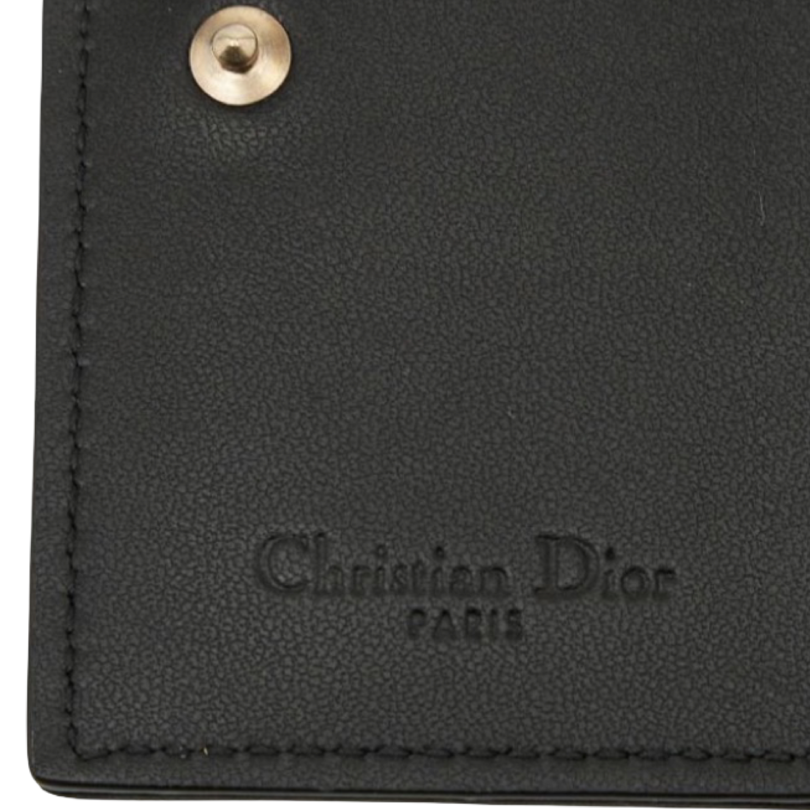 Dior Lady Dior Cannage Black Leather Card Case Authentic Previously Owned