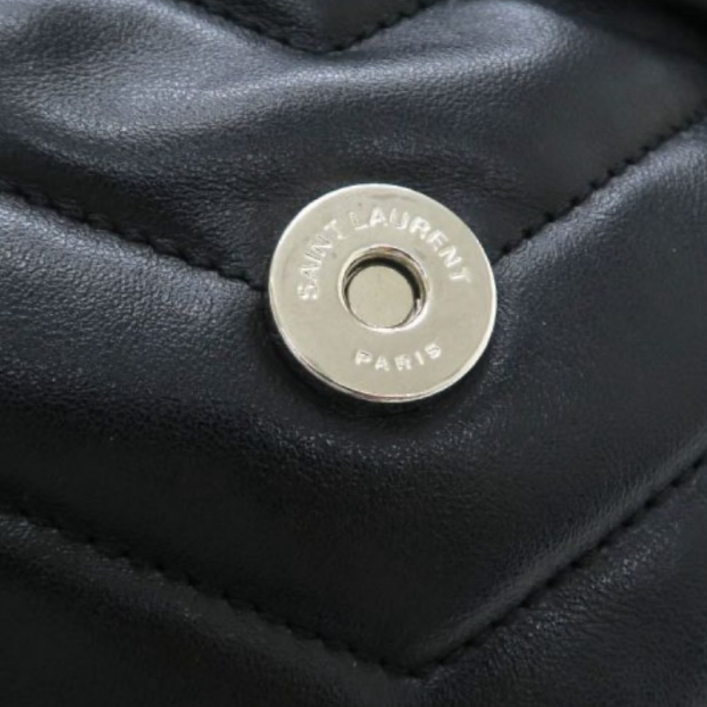SAINT LAURENT Loulou Small Black Leather Backpack | Pre-Owned Authentic