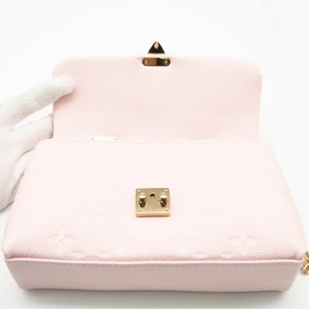 Louis Vuitton Nano Malletree Pink Calf Leather Bag – Unused / Excellent Condition previously Owned Authentic