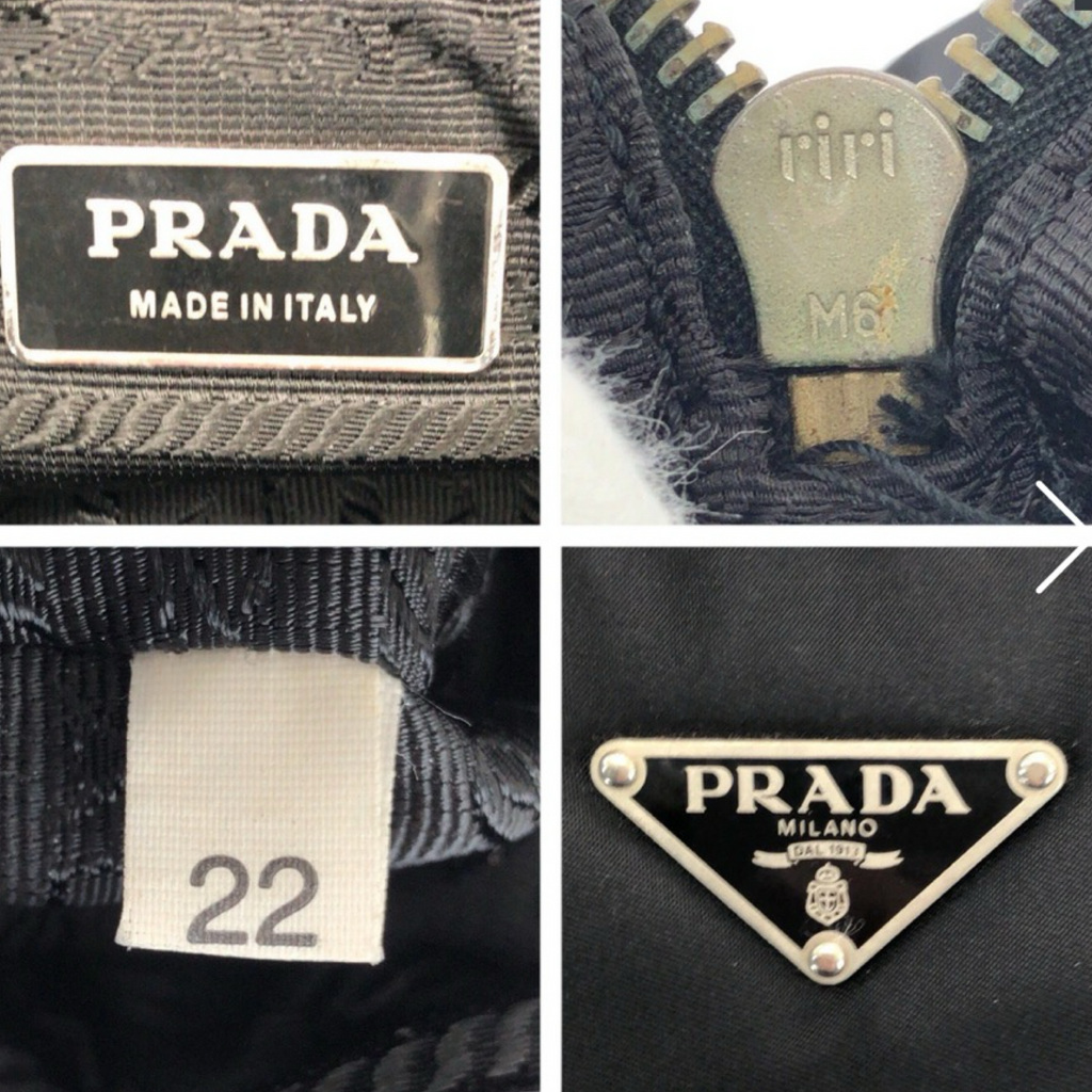 Prada Tessuto Nylon Tote Bag Silver Hardware – Previously Owned Authentic