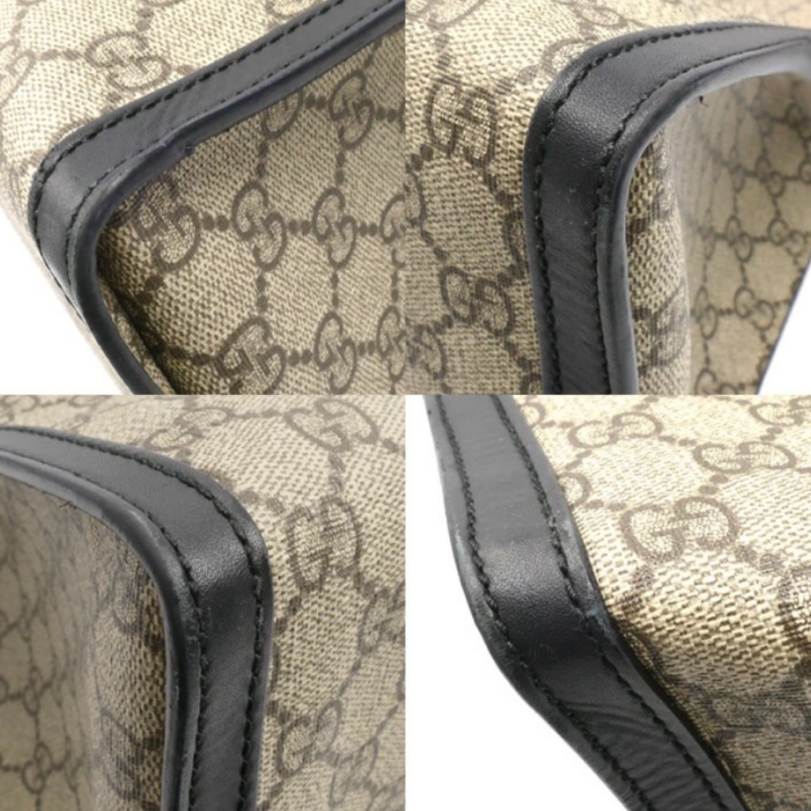 GUCCI Padlock GG Supreme Medium Shoulder Bag Previously Owned Authentic