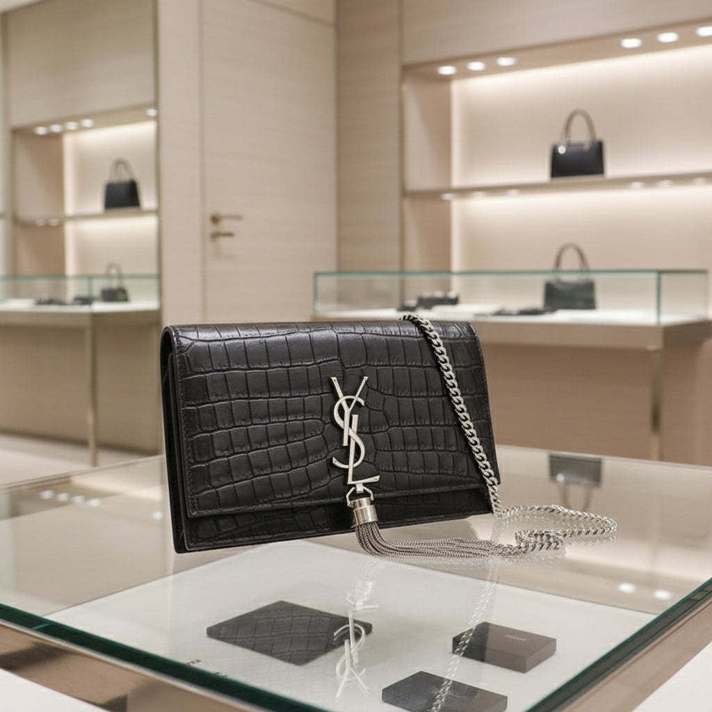 SAINT LAURENT – Chain Wallet – Model No. SL88134 – Anthony Vaccarello – 2022 – 100% Authentic Pre - Owned Item No.: usdsl88134011 - LLUXE.CA