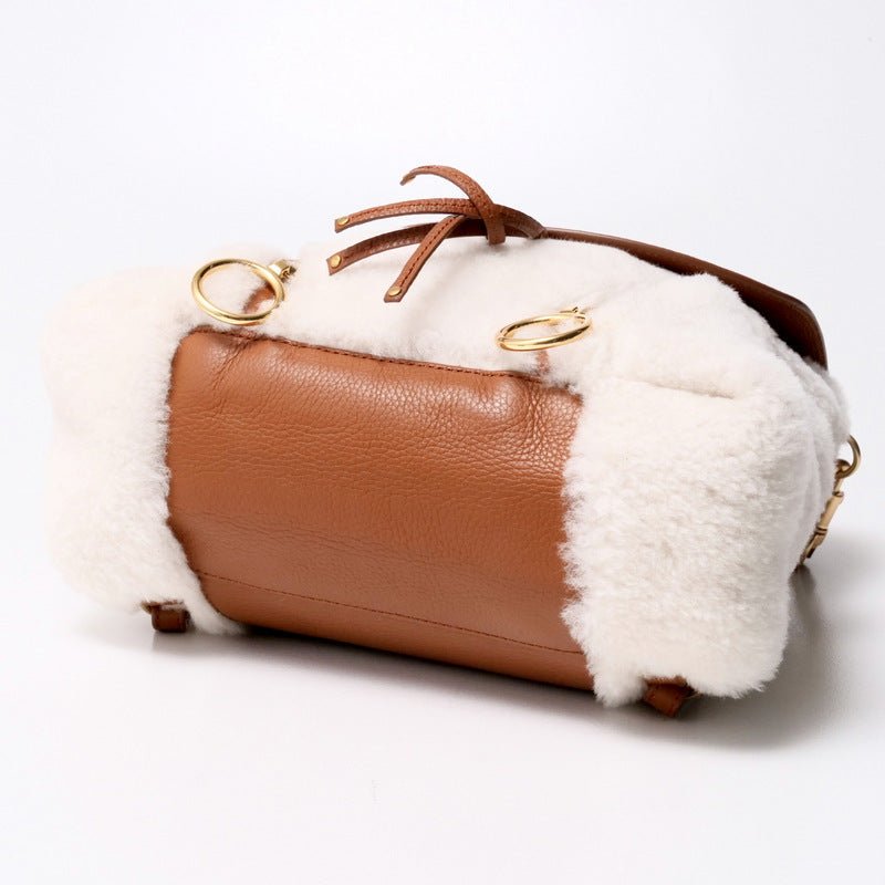 SEE BY CHLOÉ – Olga Mouton & Leather Backpack – Item No. RA1458 – Gabriela Hearst – 2021 – 100% Authentic Pre - Owned - LLUXE.CA